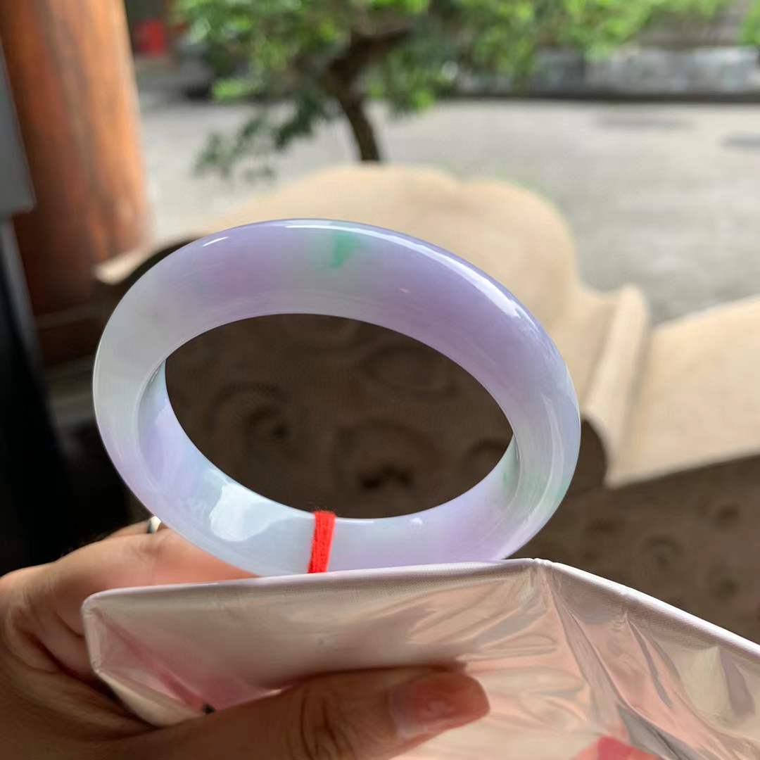 正圈冰春彩翡翠手镯