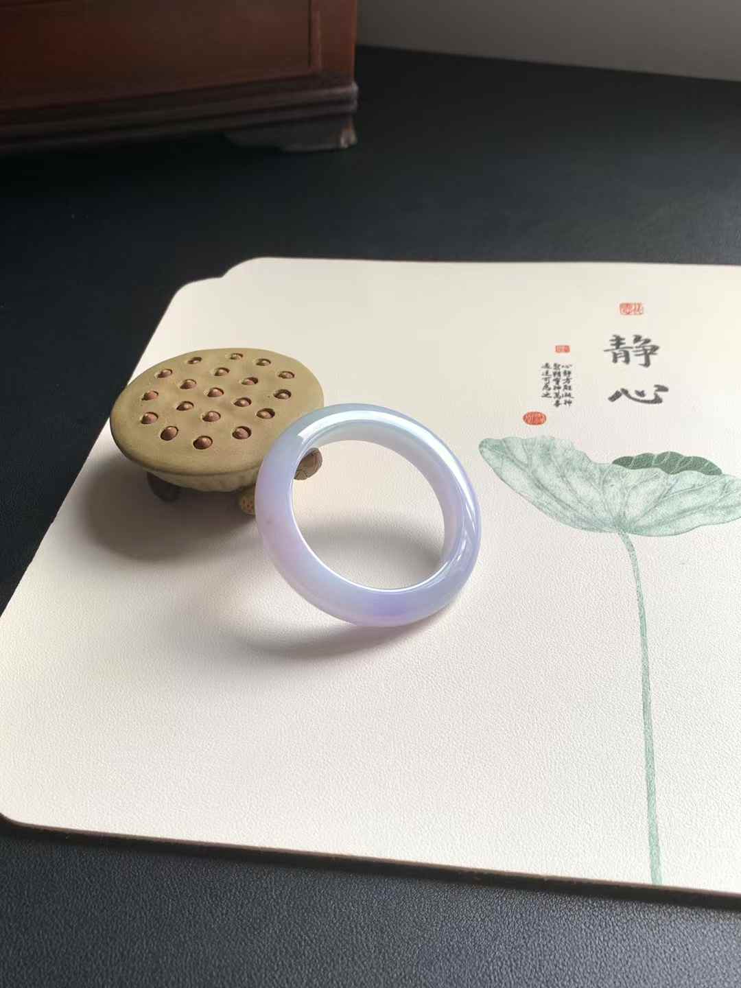 紫罗兰正圈翡翠手镯