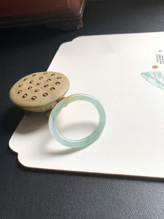 冰种黄加绿贵妃翡翠手镯