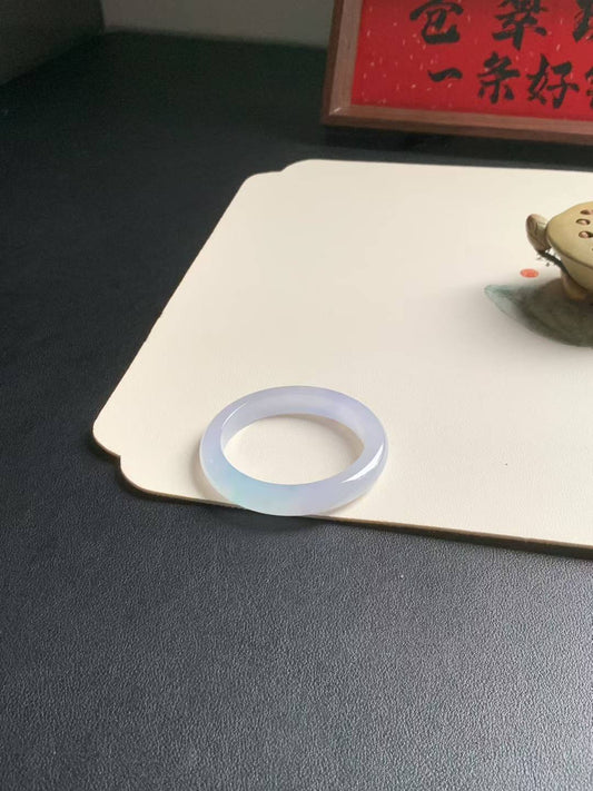 冰胶春彩正圈翡翠手镯