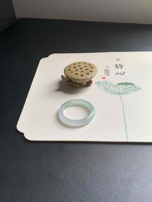 冰种甜绿正圈翡翠手镯