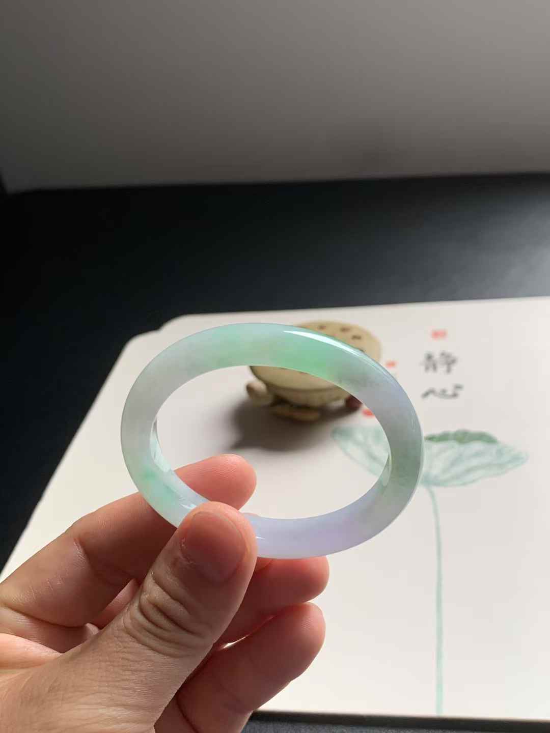 冰糯种春彩贵妃翡翠手镯