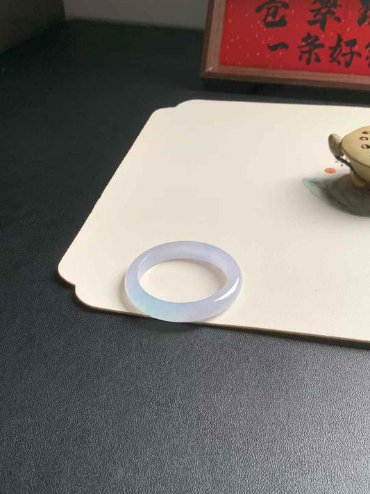 冰胶春彩正圈翡翠手镯～
